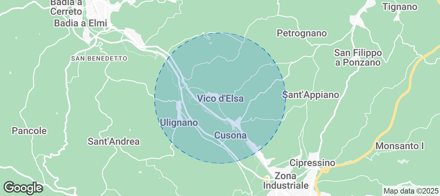 Vico d'Elsa Airbnb map